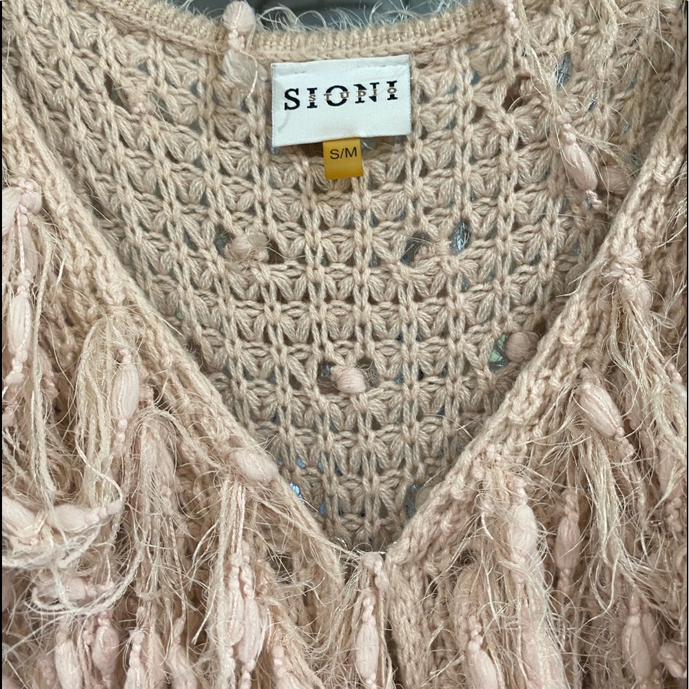 Cardigan, Pink sweater, size small.